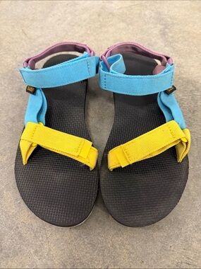 Teva Women's Colorblock Strap Sandals — Blue, Yellow